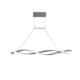 Luminária pendente moderna com design de torção, luminária suspensa para jantar