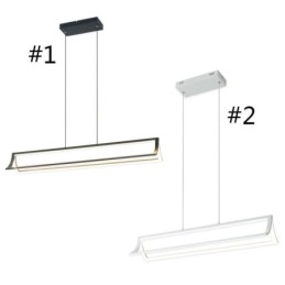 Luminária pendente moderna para livros, iluminação suspensa para sala de estar