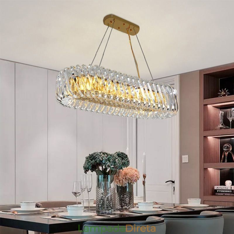 Lustre de vidro de luxo estilo europeu