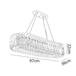 Lustre de vidro de luxo estilo europeu