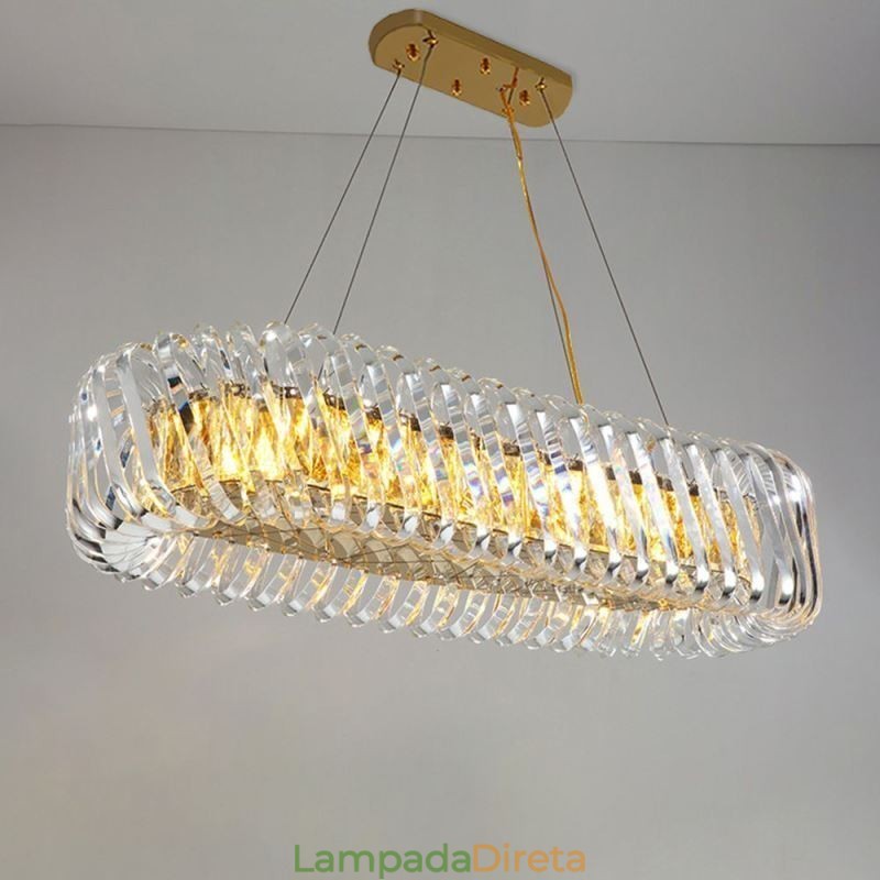Lustre de vidro de luxo estilo europeu