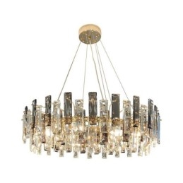 Lustre de vidro de luxo estilo europeu luz pendente