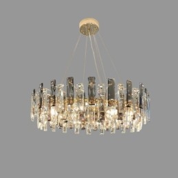 Lustre de vidro de luxo estilo europeu luz pendente