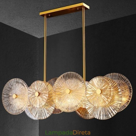 Lustre moderno Spark Disc, luminária pendente de vidro com fogos de artifício, decoração para casa, iluminação Lustre moderno Spark Disc, luminária pendente de vidro com fogos de artifício, decoração para casa, iluminação