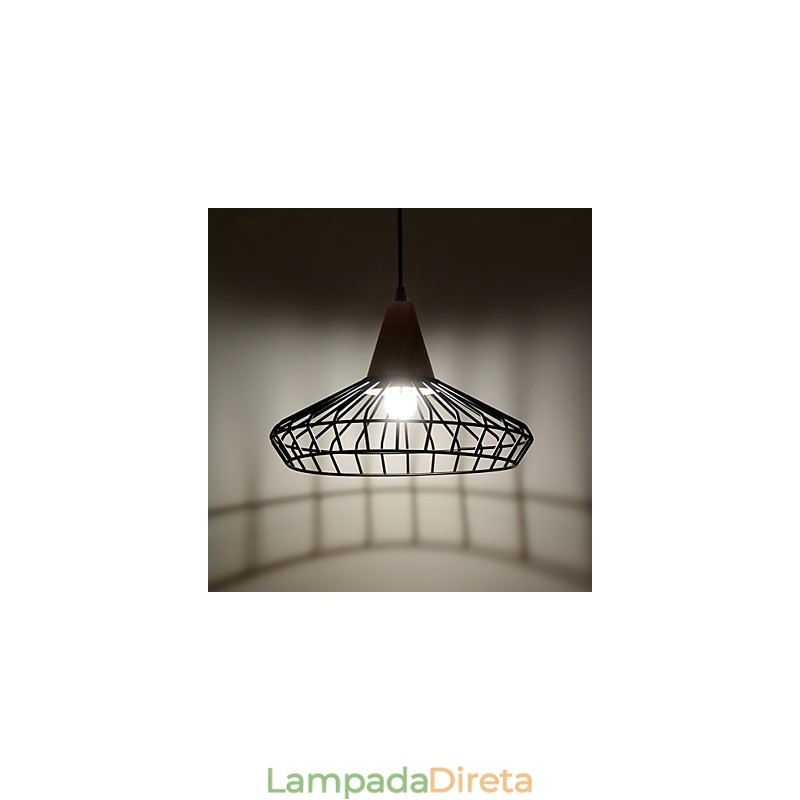 Lustre de metal com pintura contemporânea moderna