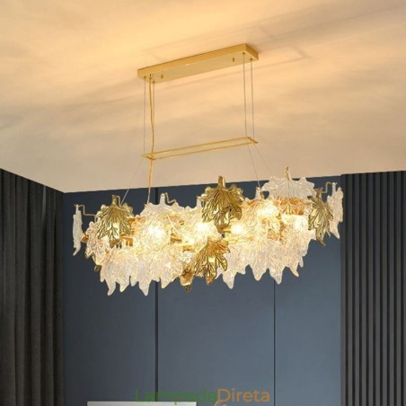 Folha de bordo pingente luz decoração para casa iluminação de vidro Folha de bordo pingente luz decoração para casa iluminação de vidro