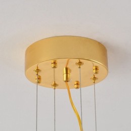 Lustre de vidro europeu pendurado em forma de leque