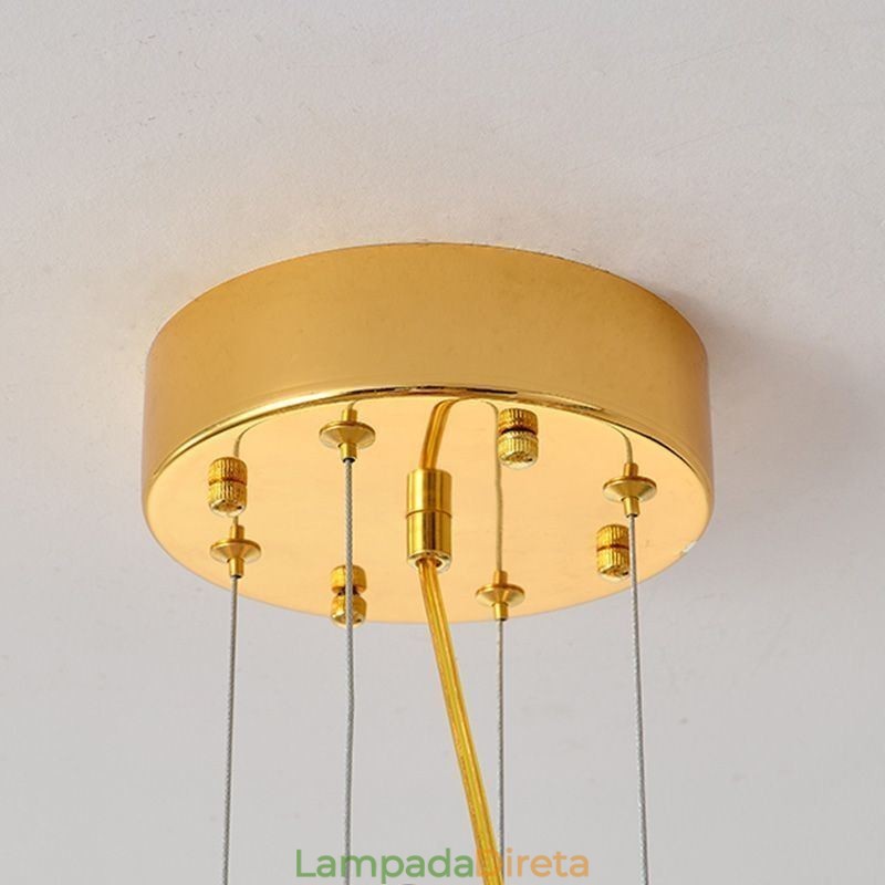Lustre de vidro concha moderno luzes de jantar