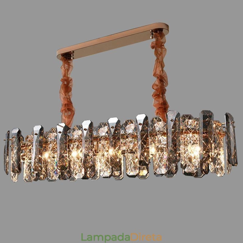 Luminária pendente de vidro moderna Luminária de luxo para pendurar Jantar