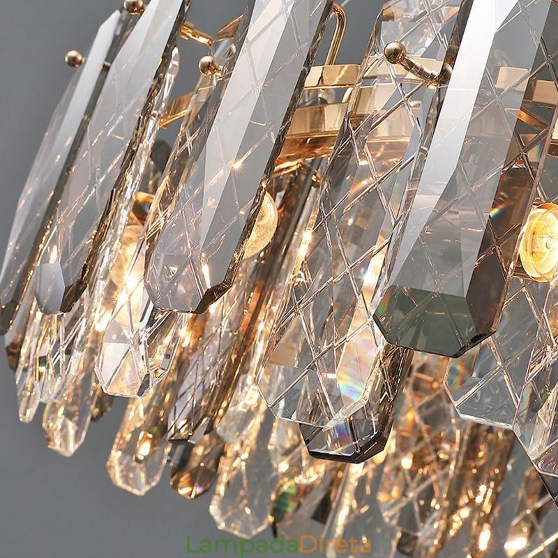 Luminária pendente de vidro moderna Luminária de luxo para pendurar Jantar