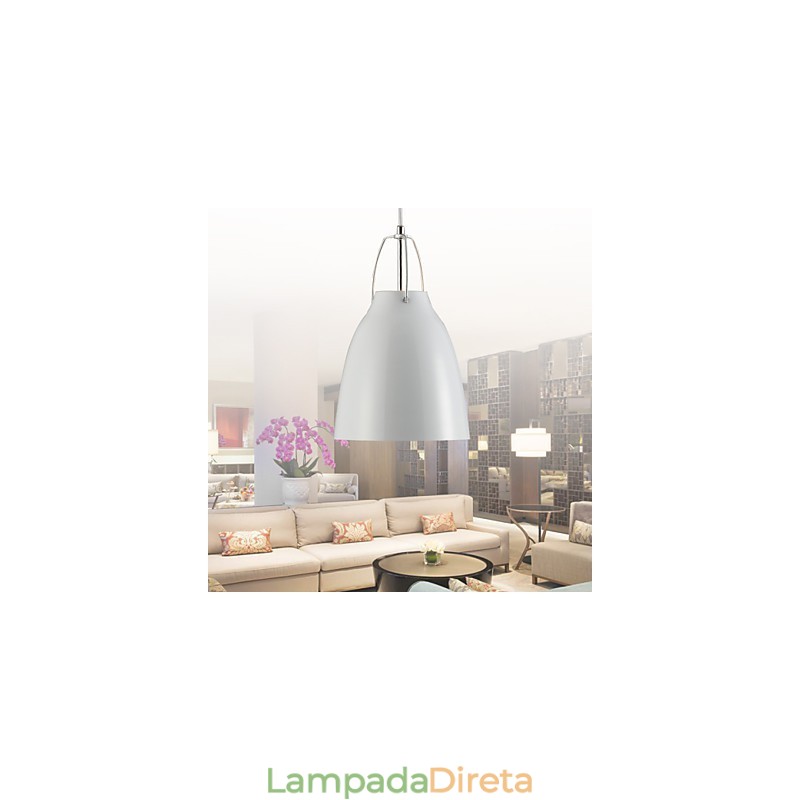 Luminária pendente de metal contemporânea e contratada droplight 1 luz