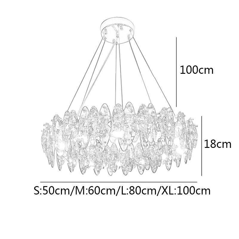Luminária pendente de luxo pós-moderna Luminária pendente minimalista moderna