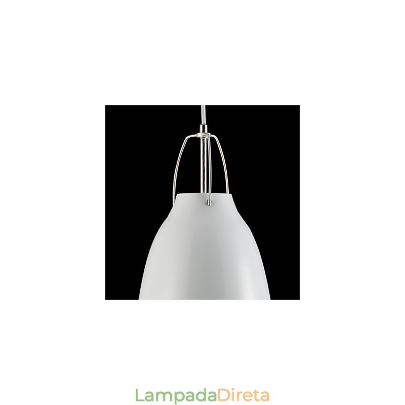 Luminária pendente de metal contemporânea e contratada droplight 1 luz