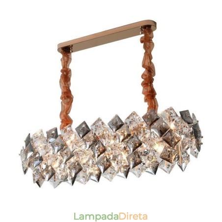 Lustre de vidro europeu, iluminação criativa e luxuosa Lustre de vidro europeu, iluminação criativa e luxuosa