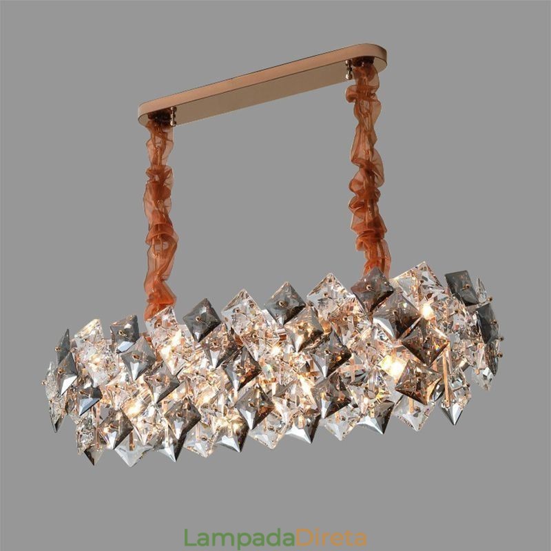 Lustre de vidro europeu, iluminação criativa e luxuosa