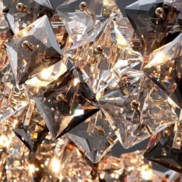 Lustre de vidro europeu, iluminação criativa e luxuosa