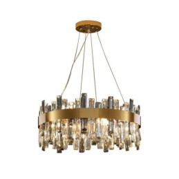 Lustre de vidro de luxo estilo europeu luz pendente sala de estar