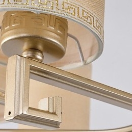 Lustre de estilo chinês Ferro Cobre Imitação Lâmpadas de Ar