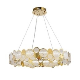 Lustre de vidro europeu Luz criativa Luz pendente de luxo