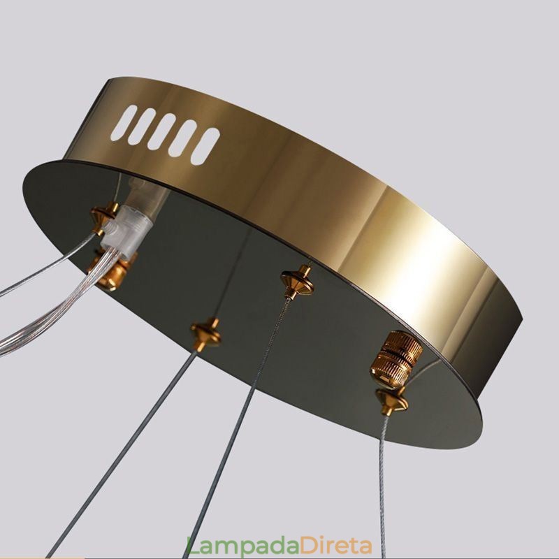 Lustre de vidro europeu Luz criativa Luz pendente de luxo