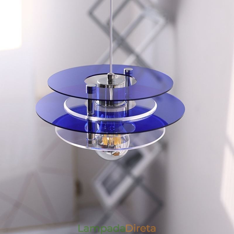 Luminária pendente nórdica pós-moderna decoração acrílica luz suspensa