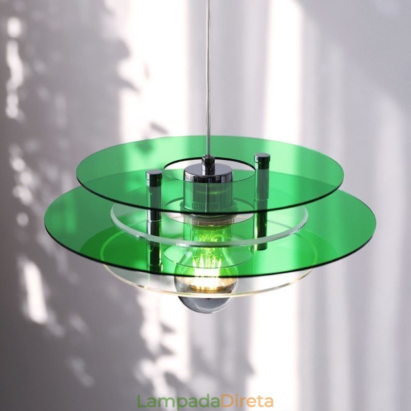 Luminária pendente nórdica pós-moderna decoração acrílica luz suspensa
