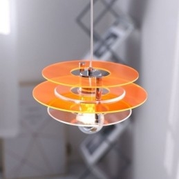 Luminária pendente nórdica pós-moderna decoração acrílica luz suspensa