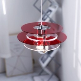 Luminária pendente nórdica pós-moderna decoração acrílica luz suspensa
