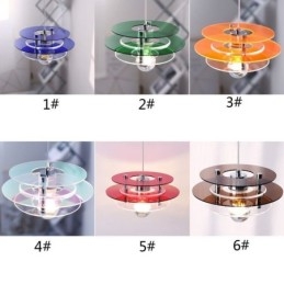 Luminária pendente nórdica pós-moderna decoração acrílica luz suspensa