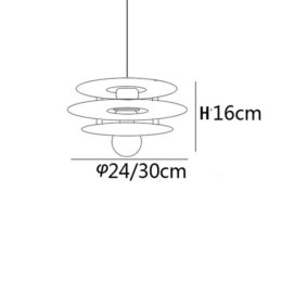 Luminária pendente nórdica pós-moderna decoração acrílica luz suspensa