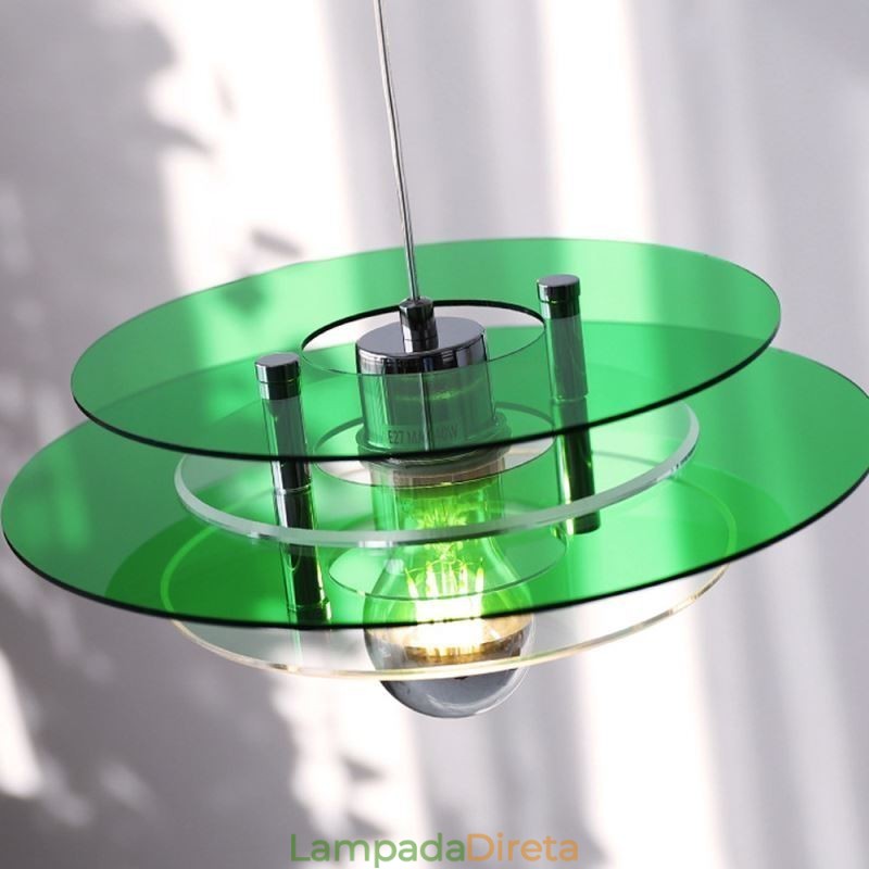 Luminária pendente nórdica pós-moderna decoração acrílica luz suspensa