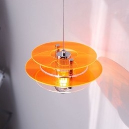 Luminária pendente nórdica pós-moderna decoração acrílica luz suspensa