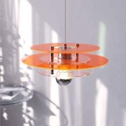 Luminária pendente nórdica pós-moderna decoração acrílica luz suspensa