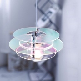 Luminária pendente nórdica pós-moderna decoração acrílica luz suspensa