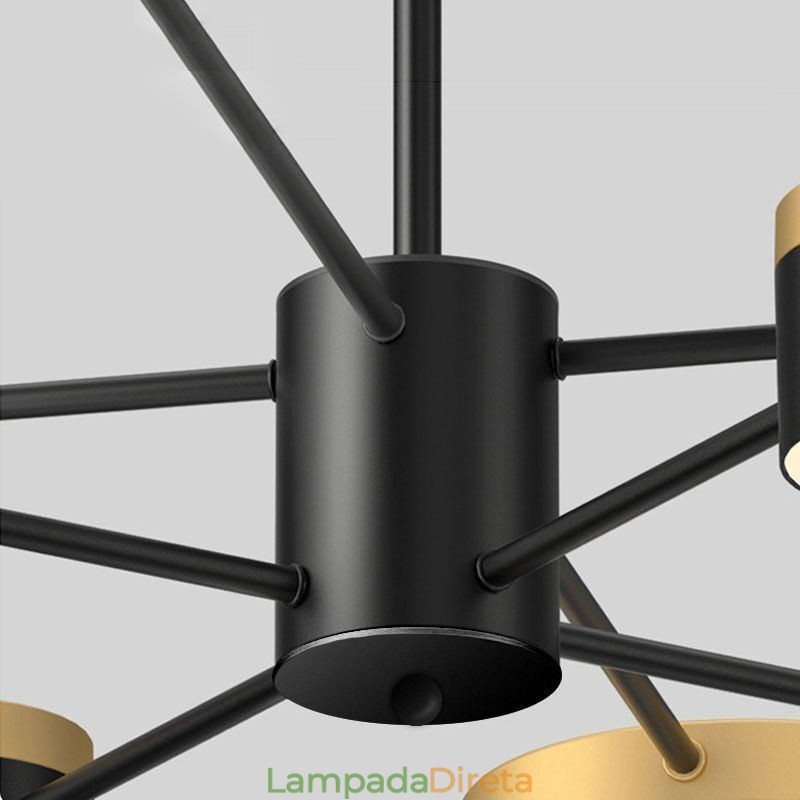 Lustre Estrela Projeção Pendente Luz