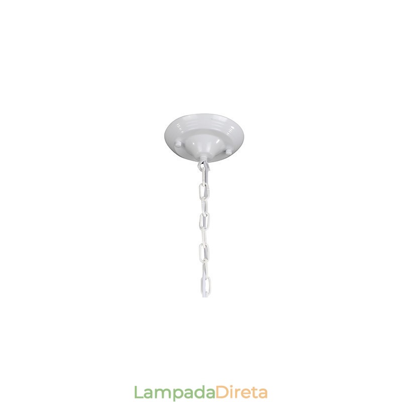 Lustre Mini Estilo Country Garage branco + azul Luzes de vidro