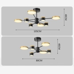 Lustre Estrela Projeção Pendente Luz