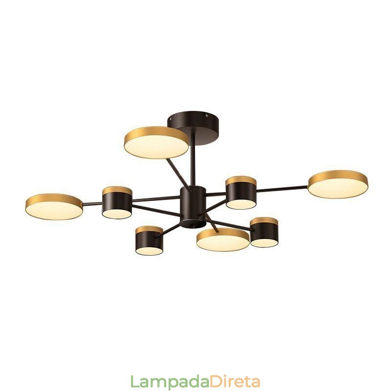 Lustre Estrela Projeção Pendente Luz
