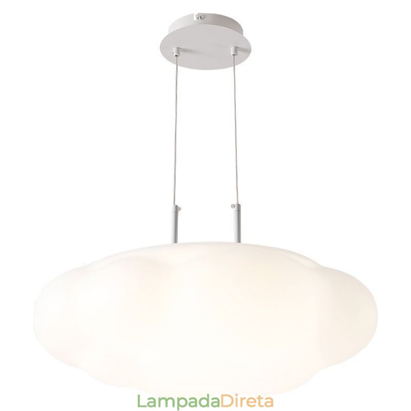 Luminária Pendente Criativa Luminária Pendente Nuvem Branca