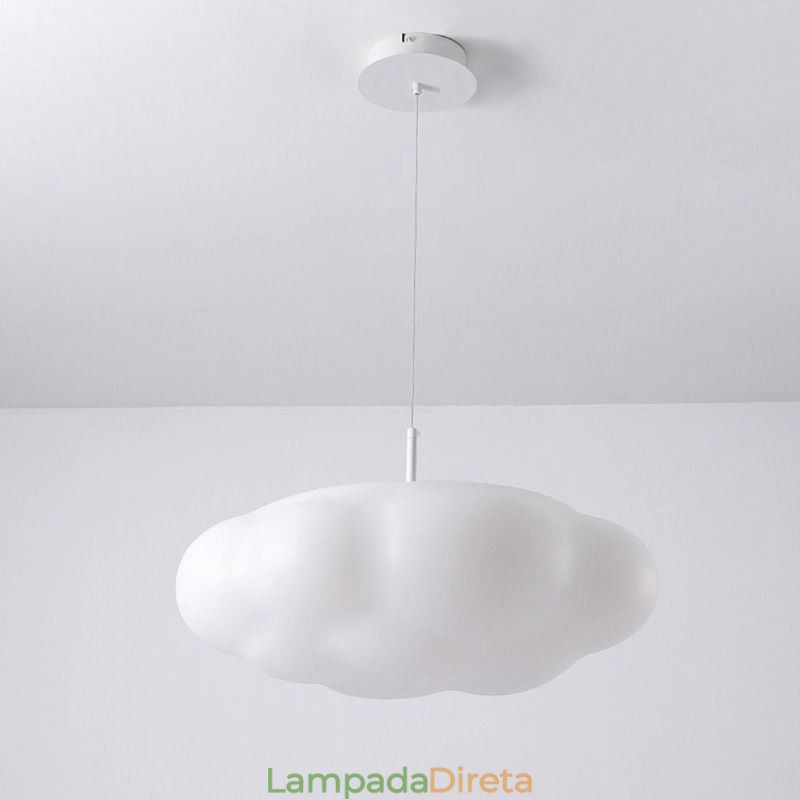 Luminária Pendente Criativa Luminária Pendente Nuvem Branca