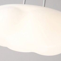 Luminária Pendente Criativa Luminária Pendente Nuvem Branca
