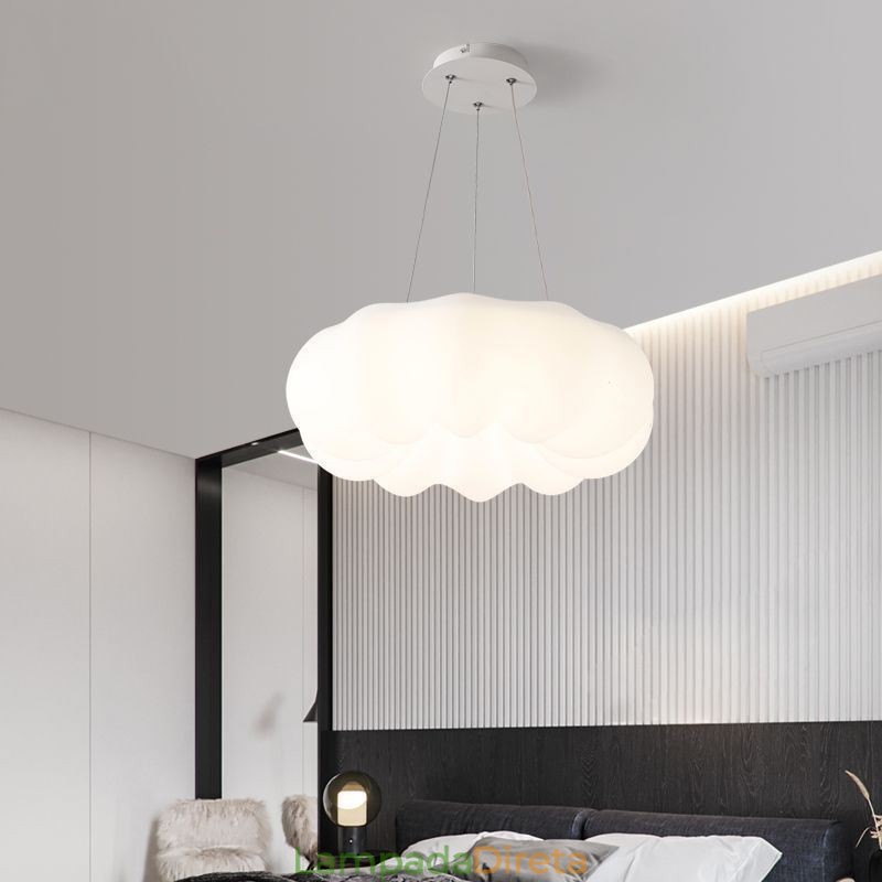 Luminária pendente nórdica Criatividade Forma de abóbora Luzes suspensas
