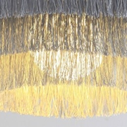 Luminária pendente decorativa nórdica, lustre romântico e quente com borla, luminária criativa suspensa