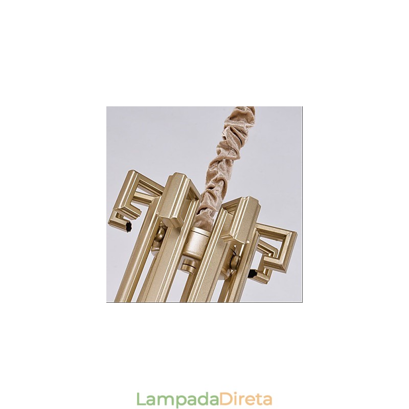 Lustre de estilo chinês Ferro Cobre Imitação Lâmpadas de Ar