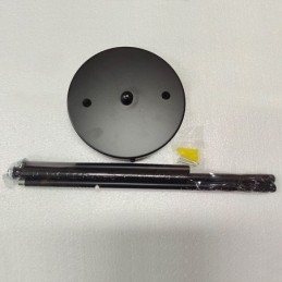 Lustre de metal moderno com bolhas de vidro transparente e lâmpadas pendentes