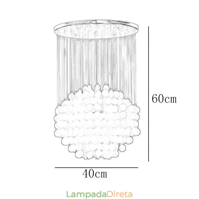 Luminária pendente moderna de concha, iluminação de teto suspensa contemporânea, sala de jantar