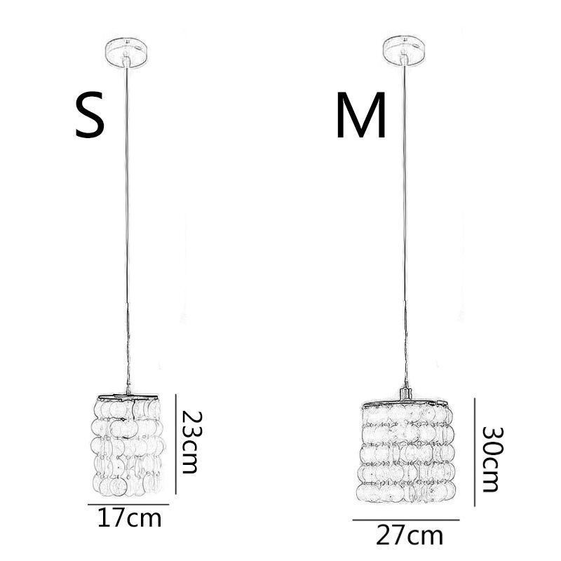 Luminária pendente Capiz moderna Mini contemporânea para teto, iluminação para sala de jantar