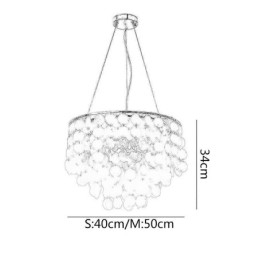 Luminária pendente de teto moderna em concha branca Lustre