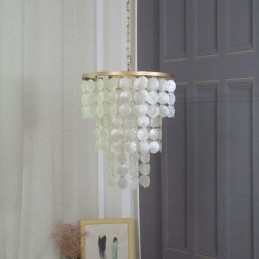 Iluminação de teto suspensa de concha contemporânea