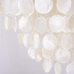 Iluminação de teto suspensa de concha contemporânea